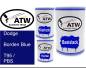 Preview: Dodge, Borden Blue, T95 / PBS: 500ml Lackdose + 500ml Klarlack + 250ml Härter - Set, von ATW Autoteile West.